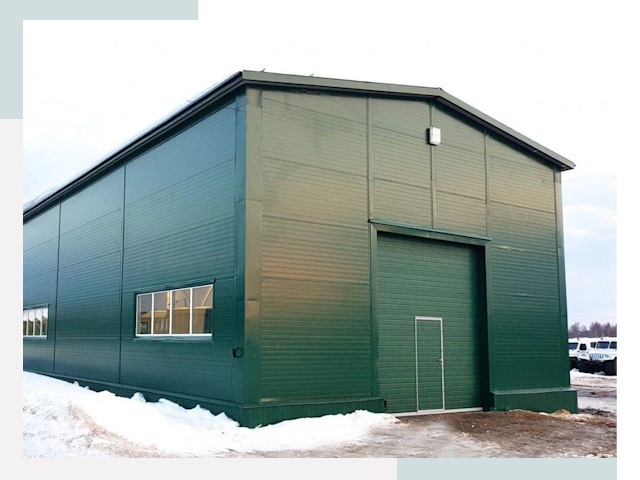 Двускатные ангары в Улане-Удэ