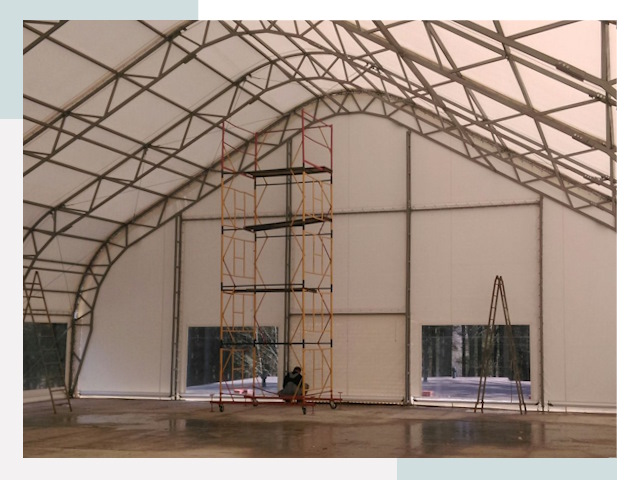 Шатровые ангары в Улане-Удэ