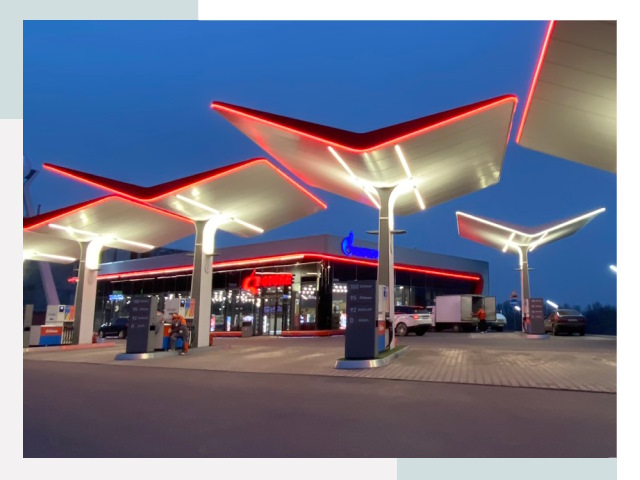 Навесы для АЗС в Улане-Удэ